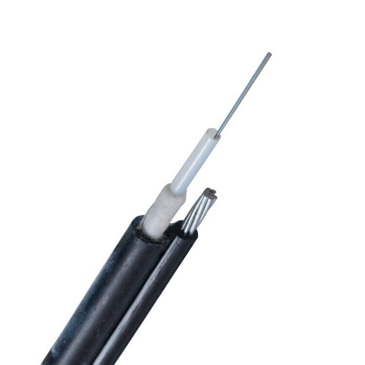 aerial fiber cable with wire messenger non armored unitube