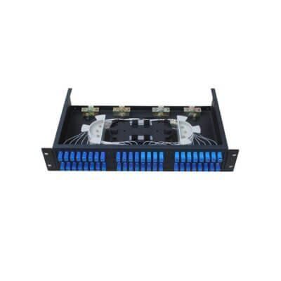 Fiber Optic Patch Panel Rack Mounted With SC Simplex 48 Core