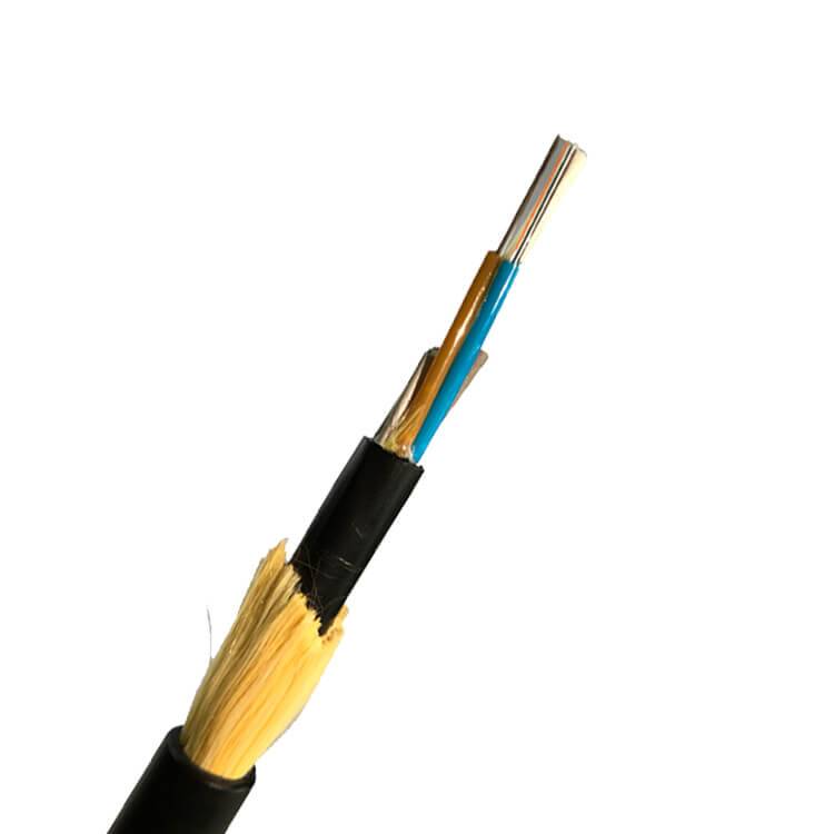 Vente en gros de câble optique ADSS à tube libre 24F – 144F Fibre